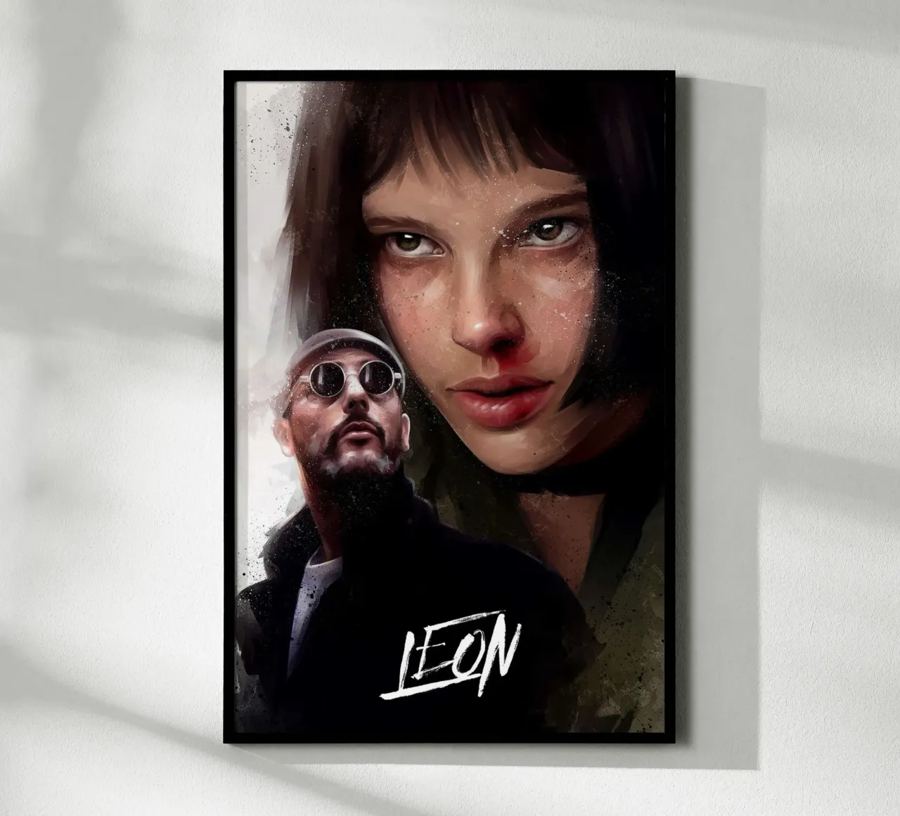 Leon di Dmitry Belov poster con telaio in plastica da Oscar Frazier