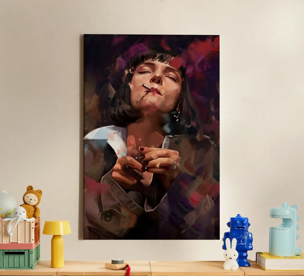Mia Wallace II di Dmitry Belov tela con Cornice a cassetta da Oscar Frazier