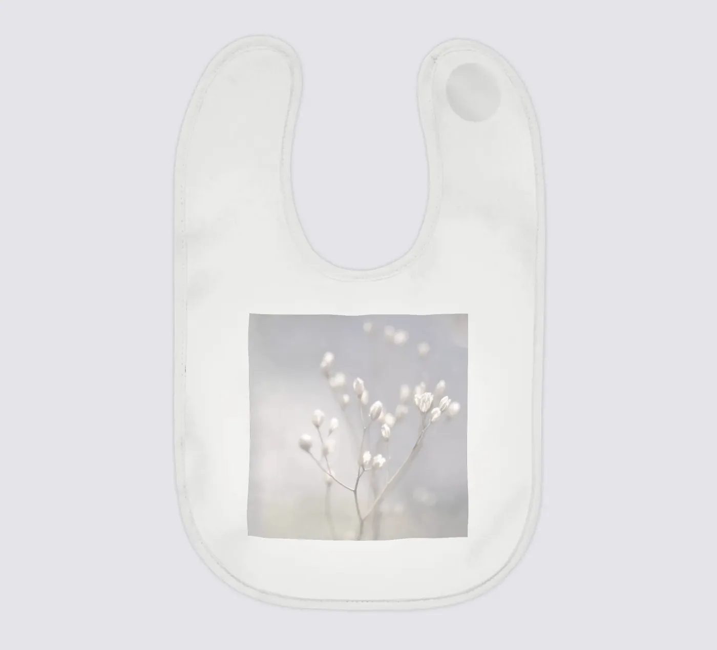 winter light baby slabbetje van Visuelle Poesie am Wegesrand