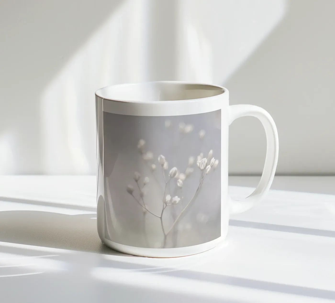 winter light ceramic mug by Visuelle Poesie am Wegesrand