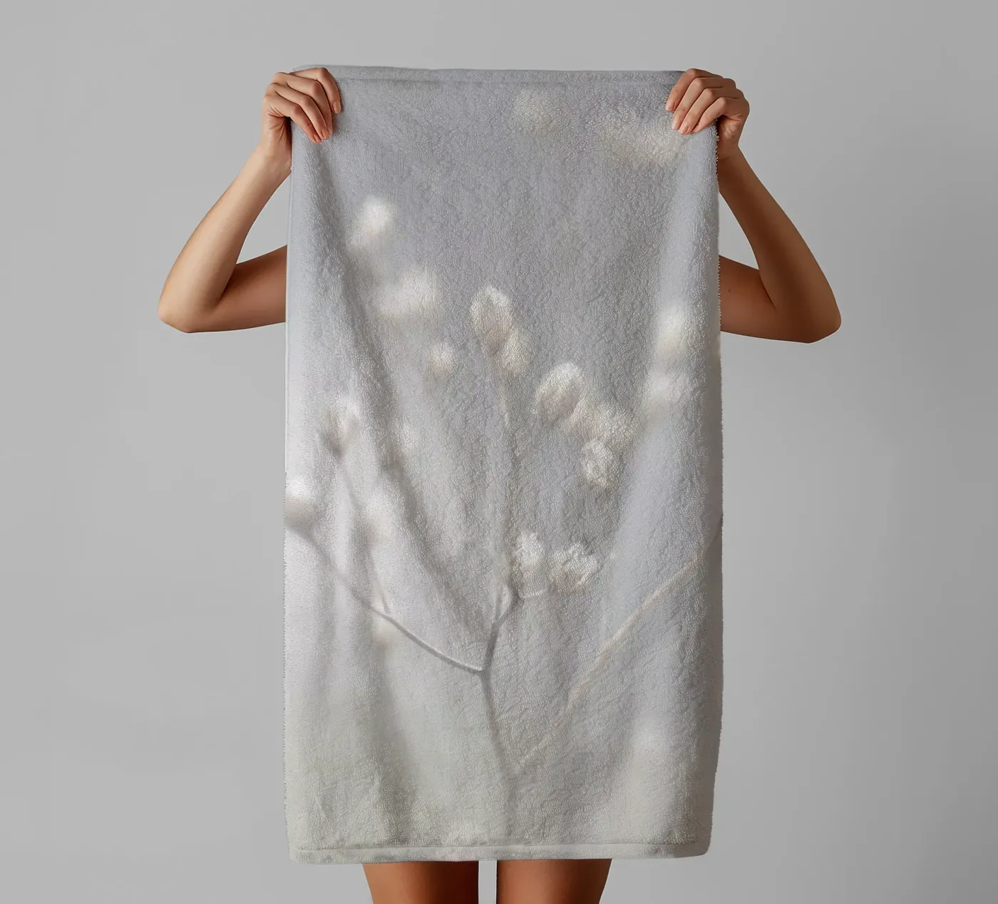 winter light badhanddoek van Visuelle Poesie am Wegesrand