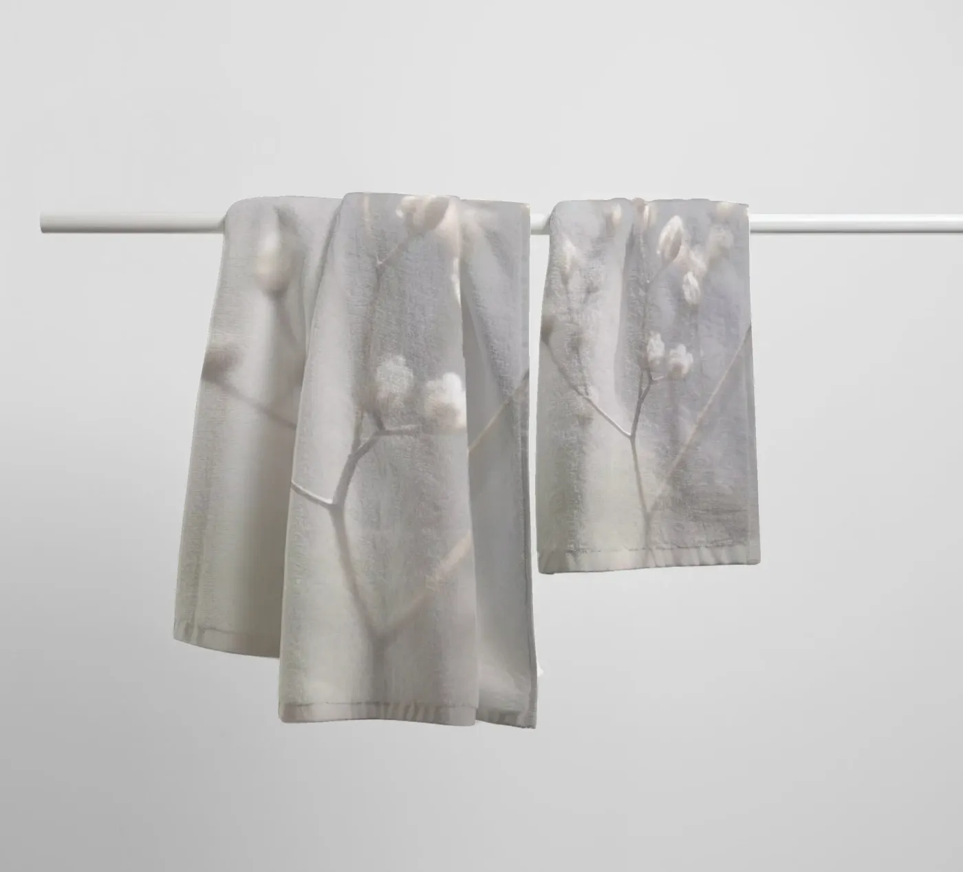 winter light badhanddoek van Visuelle Poesie am Wegesrand