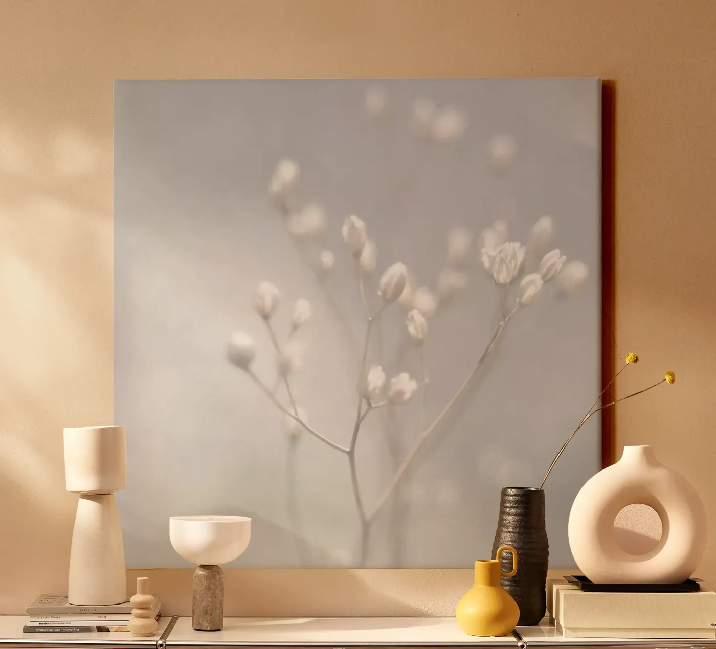 winter light canvas van Visuelle Poesie am Wegesrand