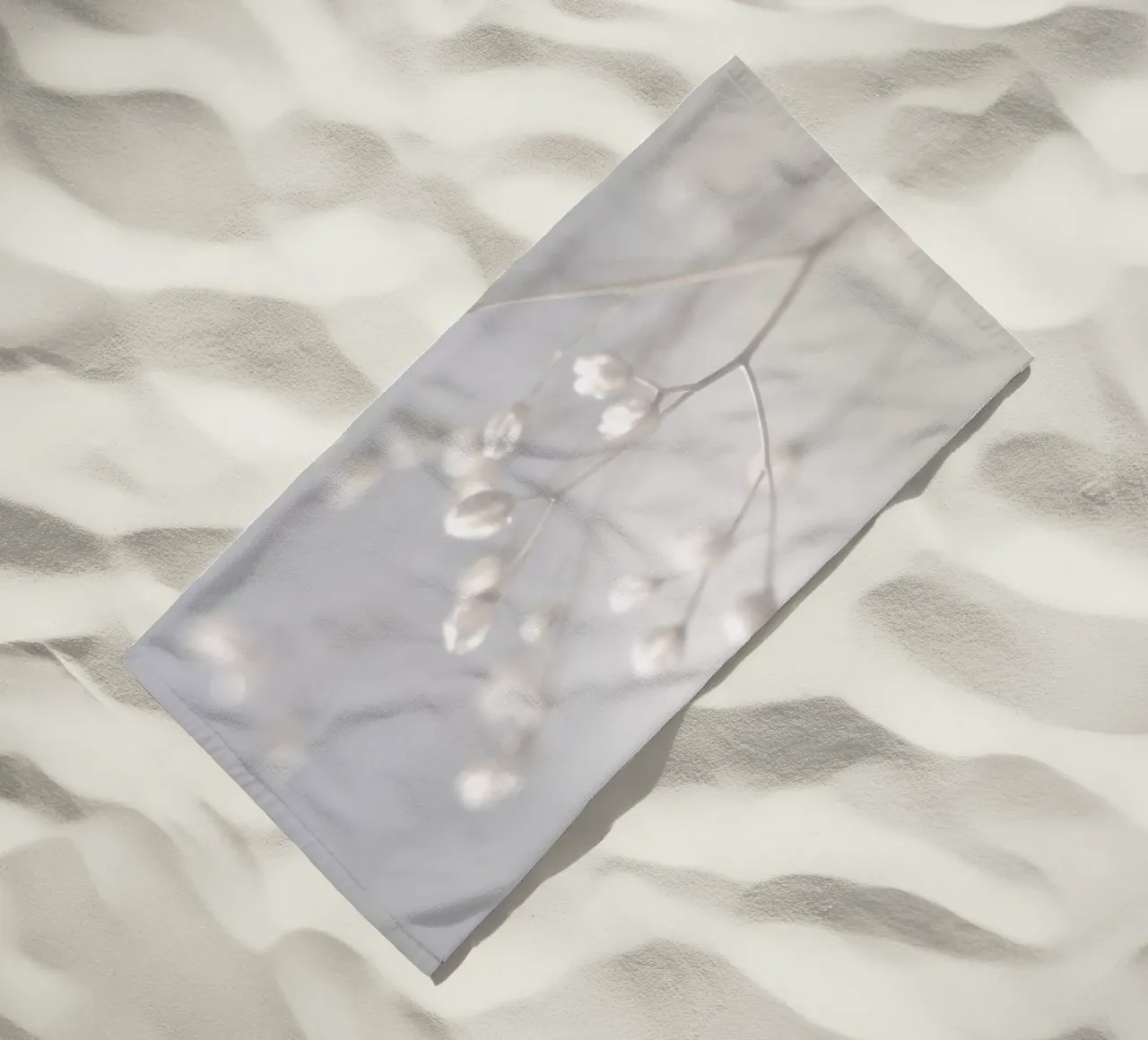 winter light beach towel by Visuelle Poesie am Wegesrand