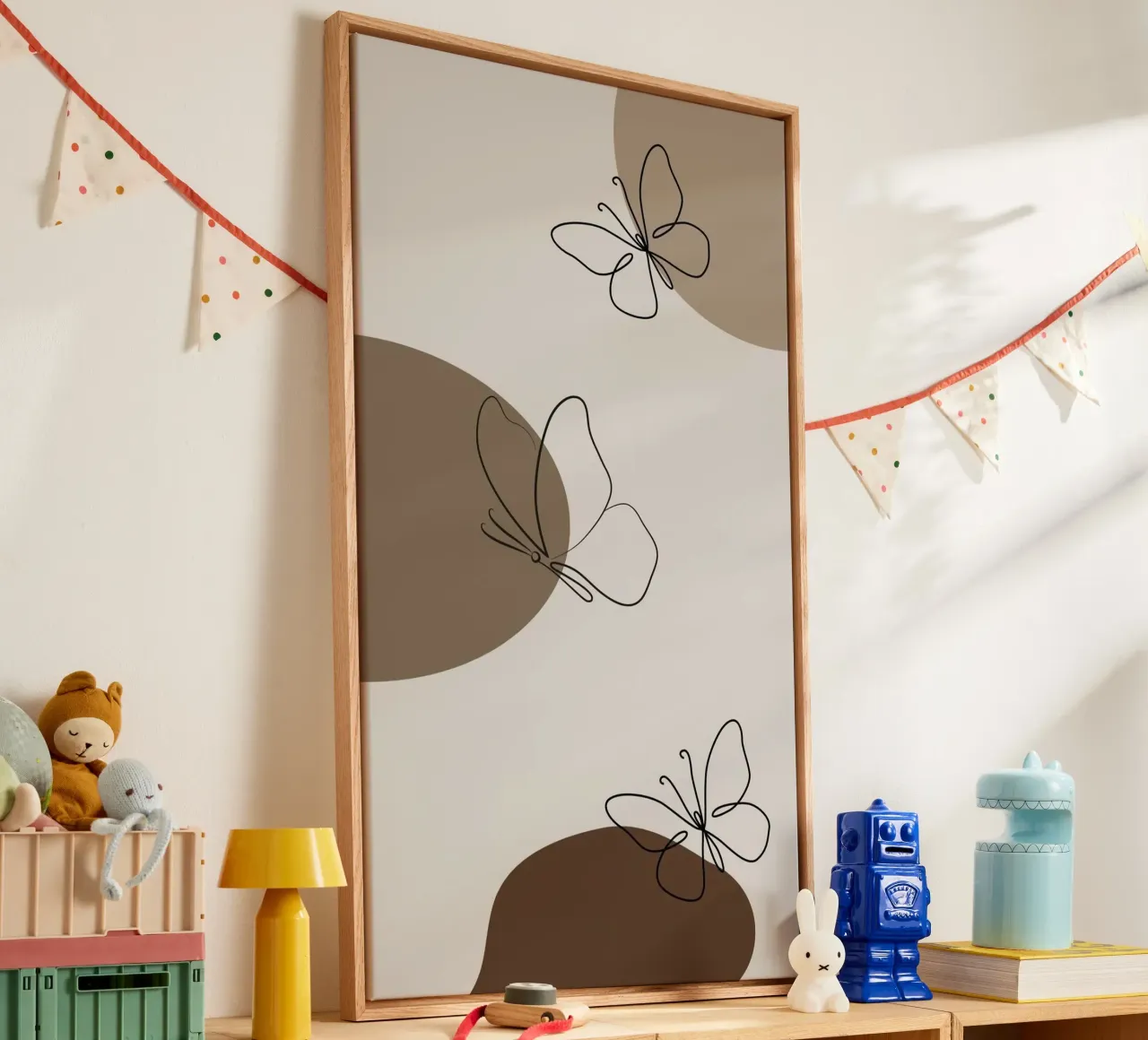 shape butterfly tela con Cornice a cassetta da huminity