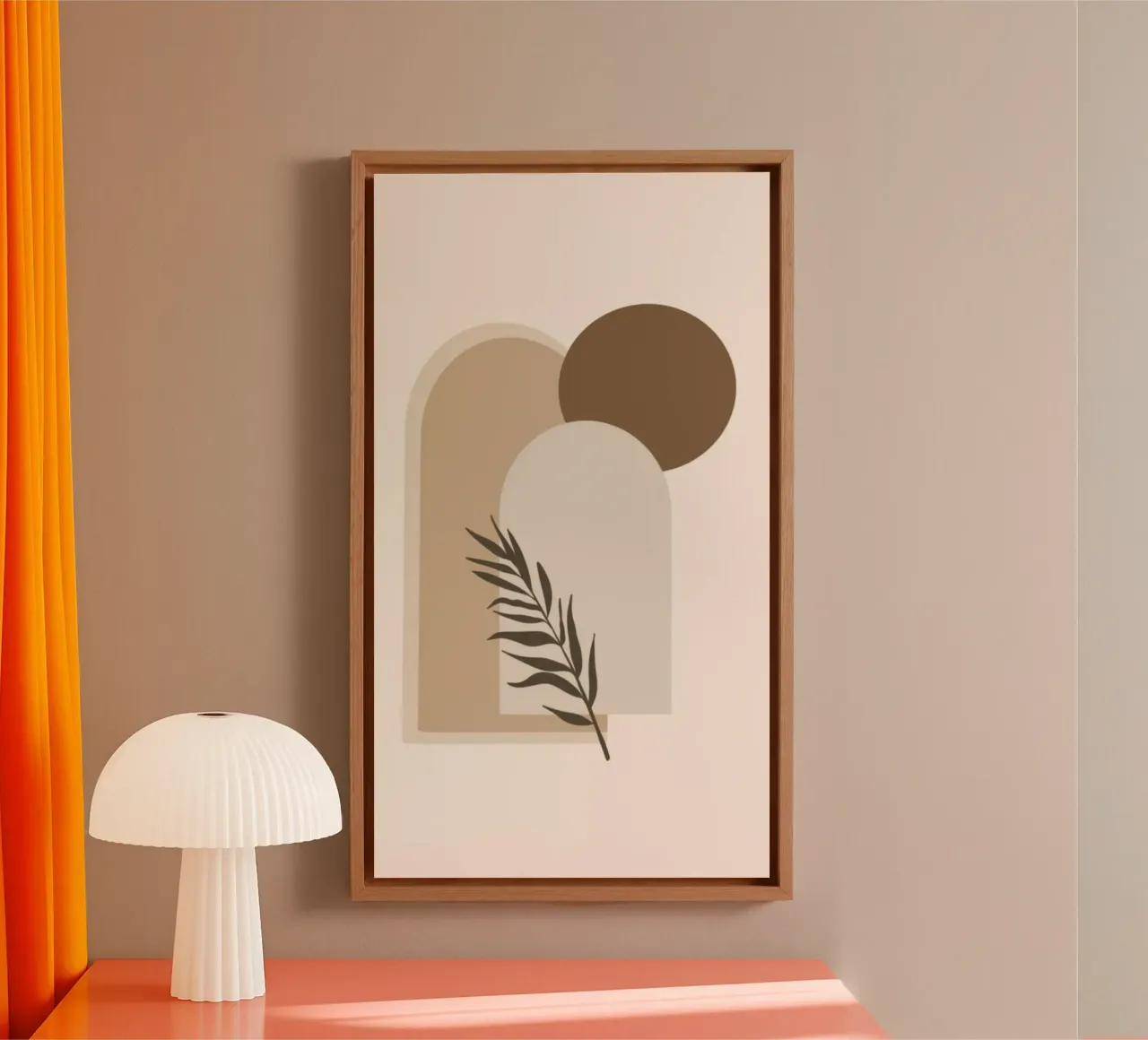 circle, window,leaf tela con Cornice a cassetta da panada