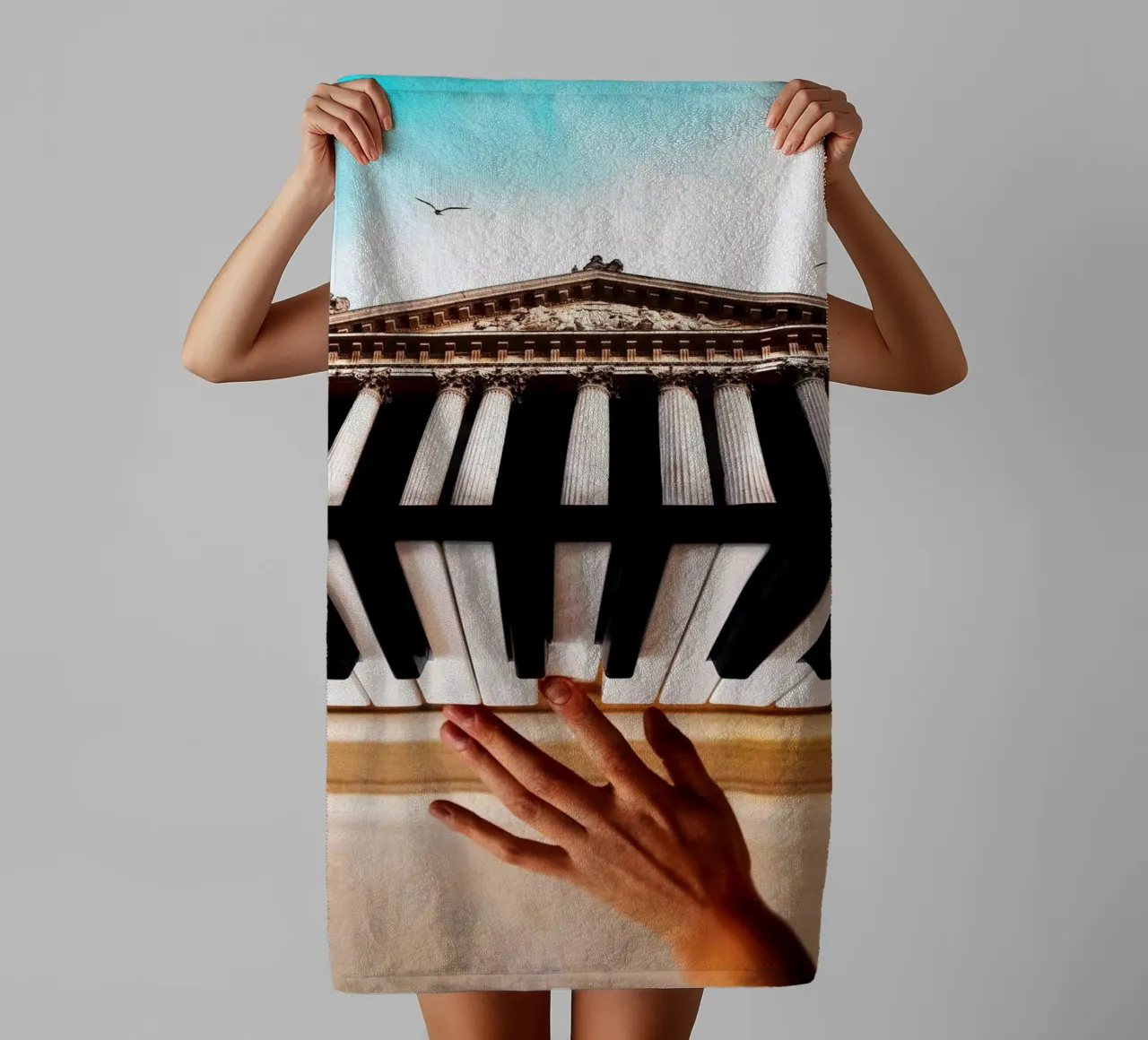 Architectural Symphony towel by mofartmonica