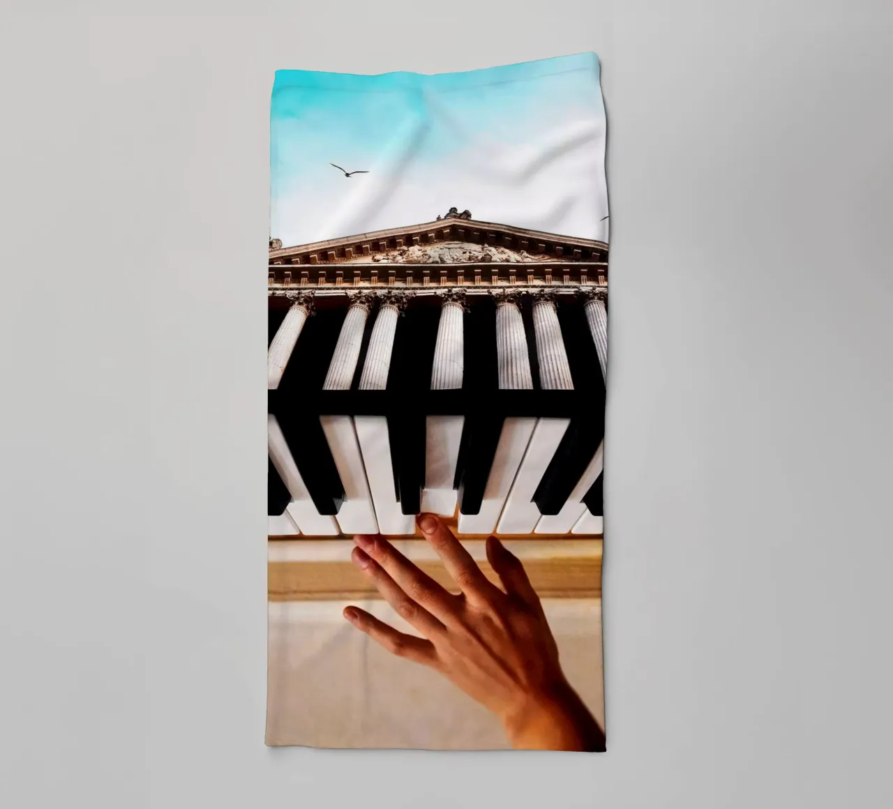 Architectural Symphony towel by mofartmonica