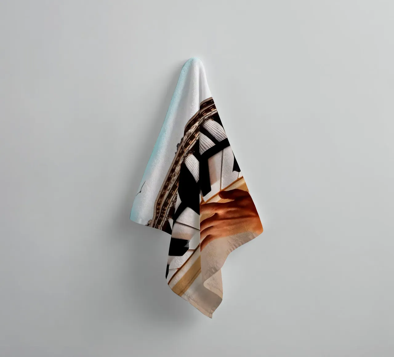 Architectural Symphony towel by mofartmonica