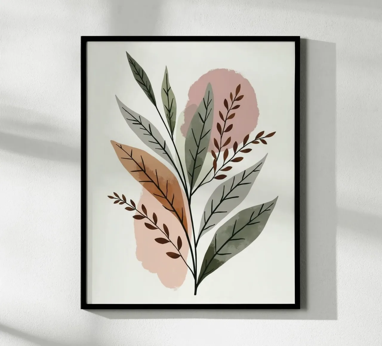 flower leaf shape poster da panada