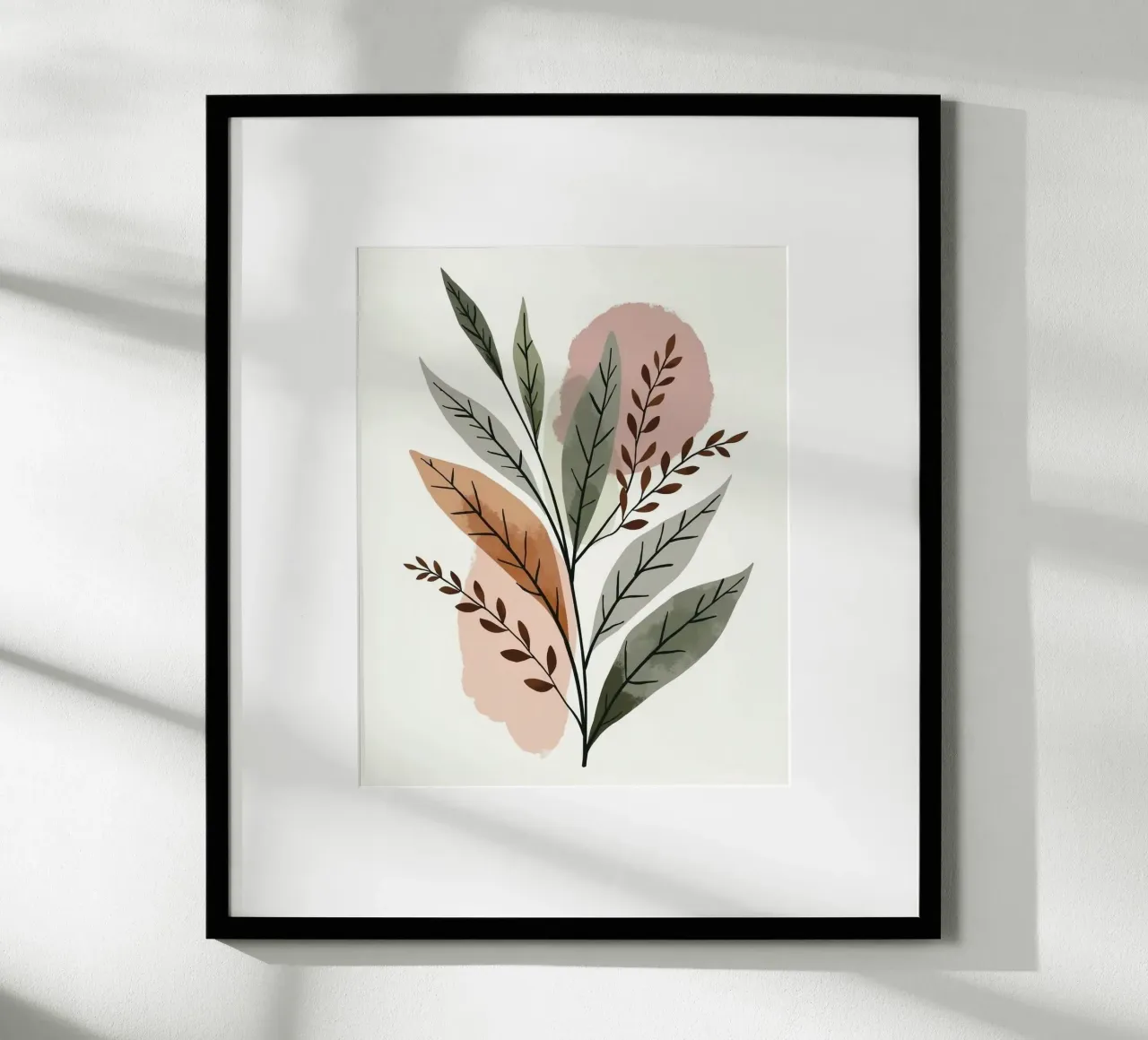 flower leaf shape poster da panada