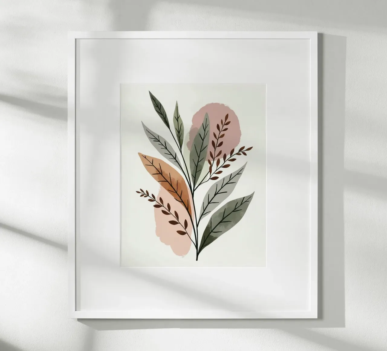 flower leaf shape poster da panada