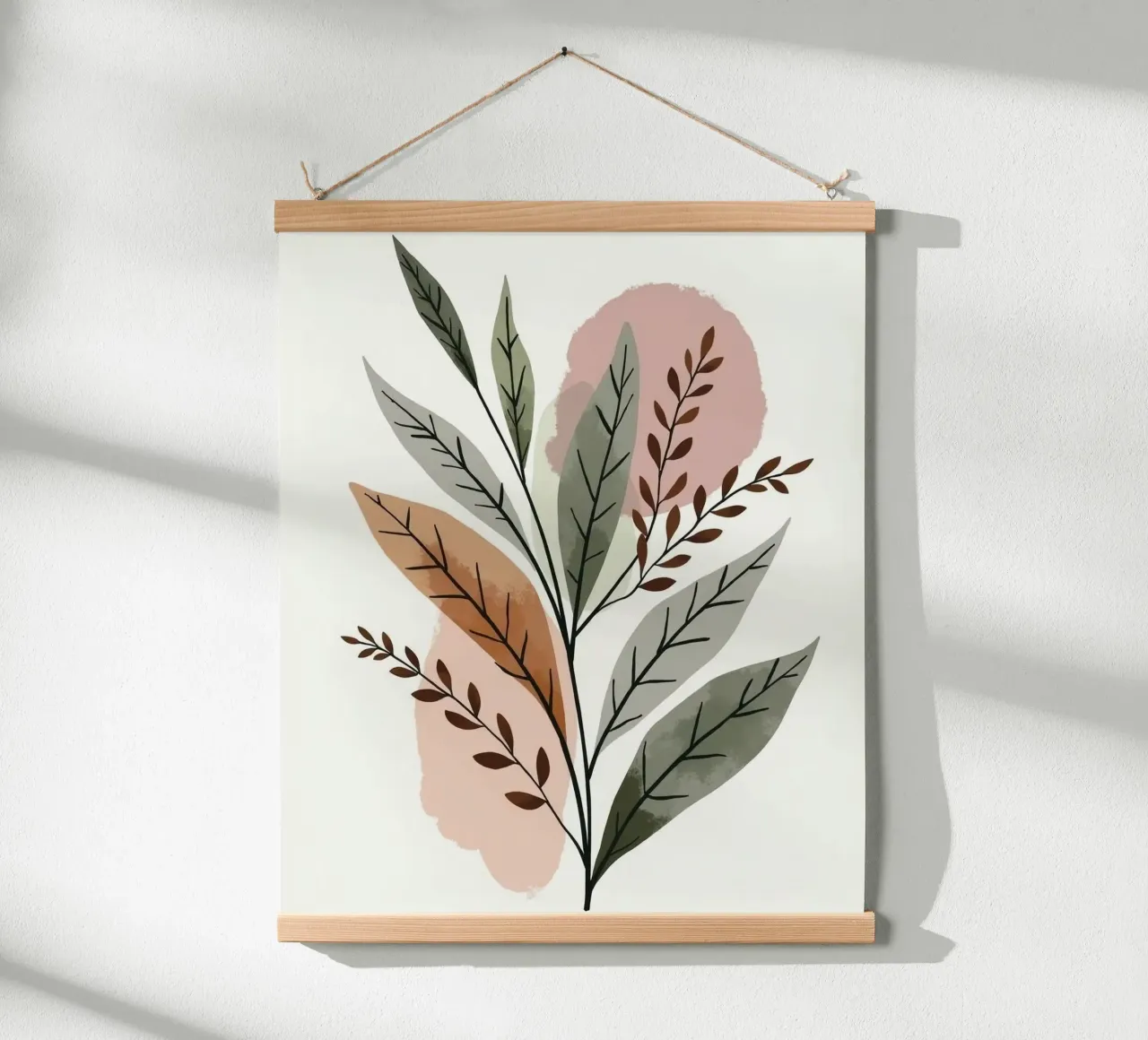 flower leaf shape poster da panada