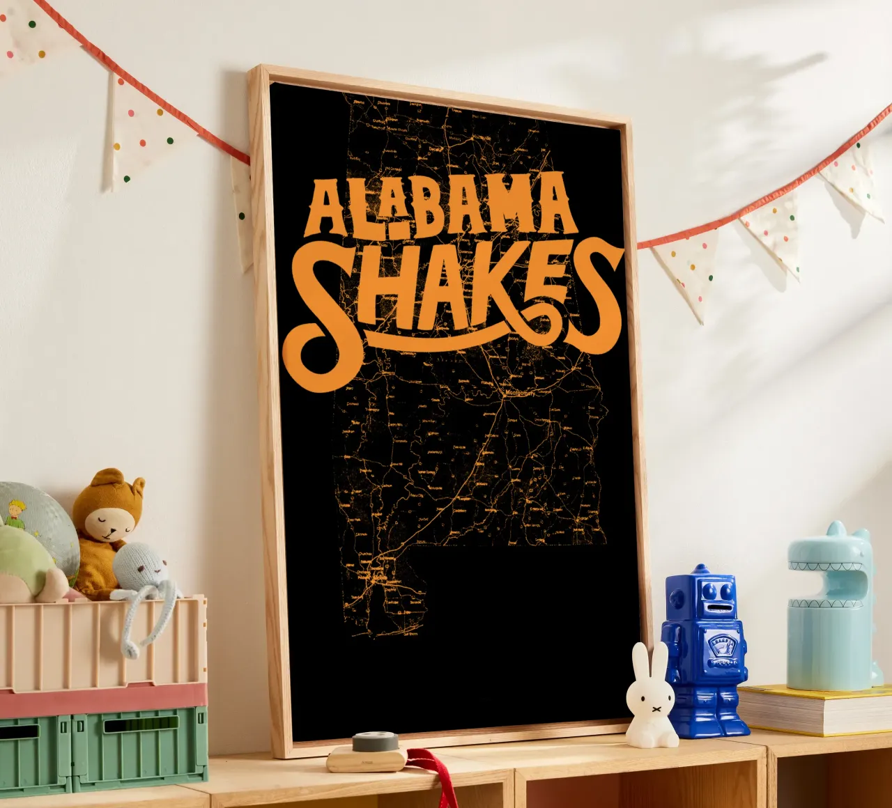 Alabama Shakes Brown Classic tela con Cornice a cassetta da skurtow
