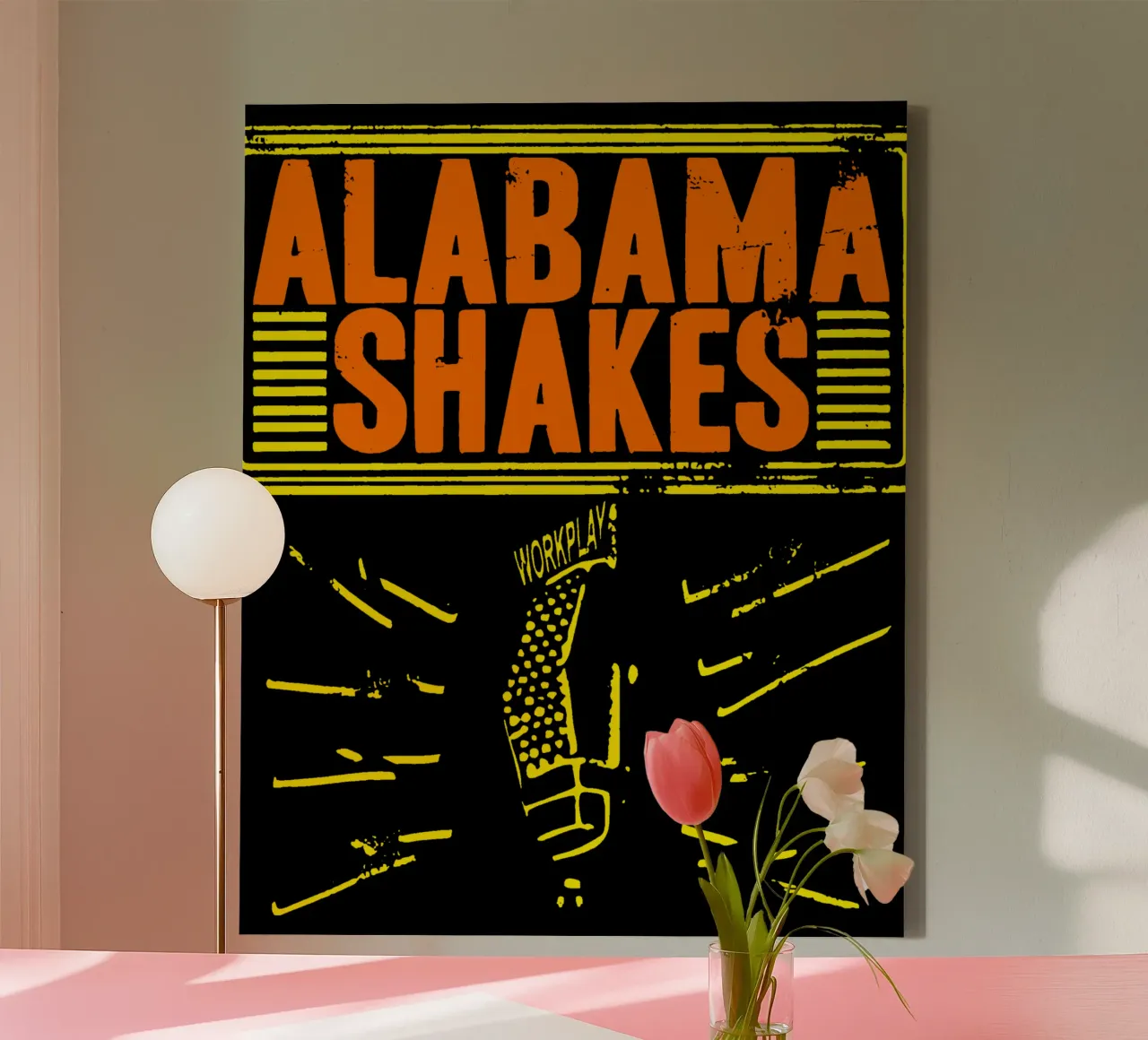 Classico retrò degli Alabama Shakes tela con Cornice a cassetta da skurtow