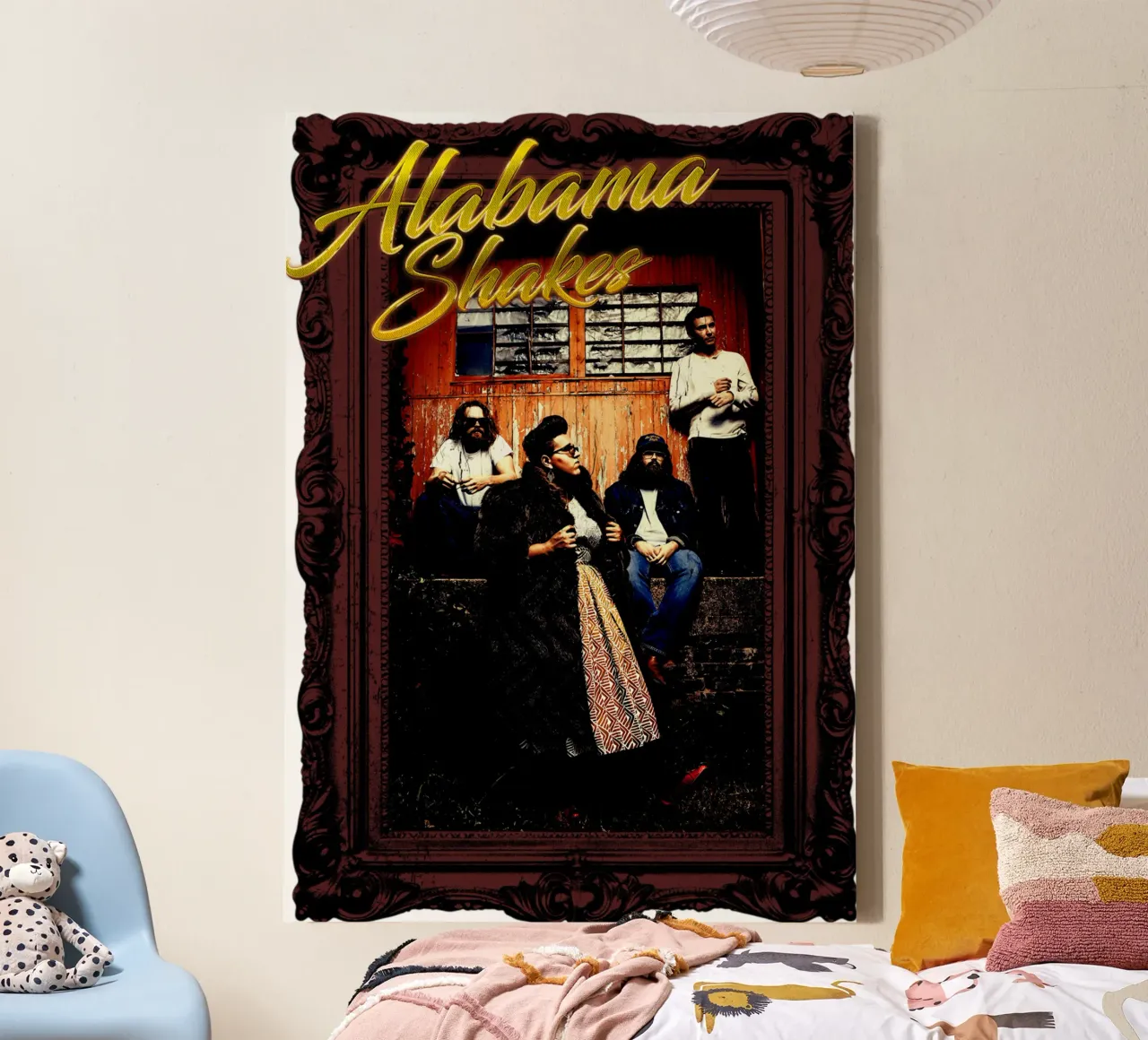 Bama Shakes Rock Essentieel canvas met Baklijst van skurtow