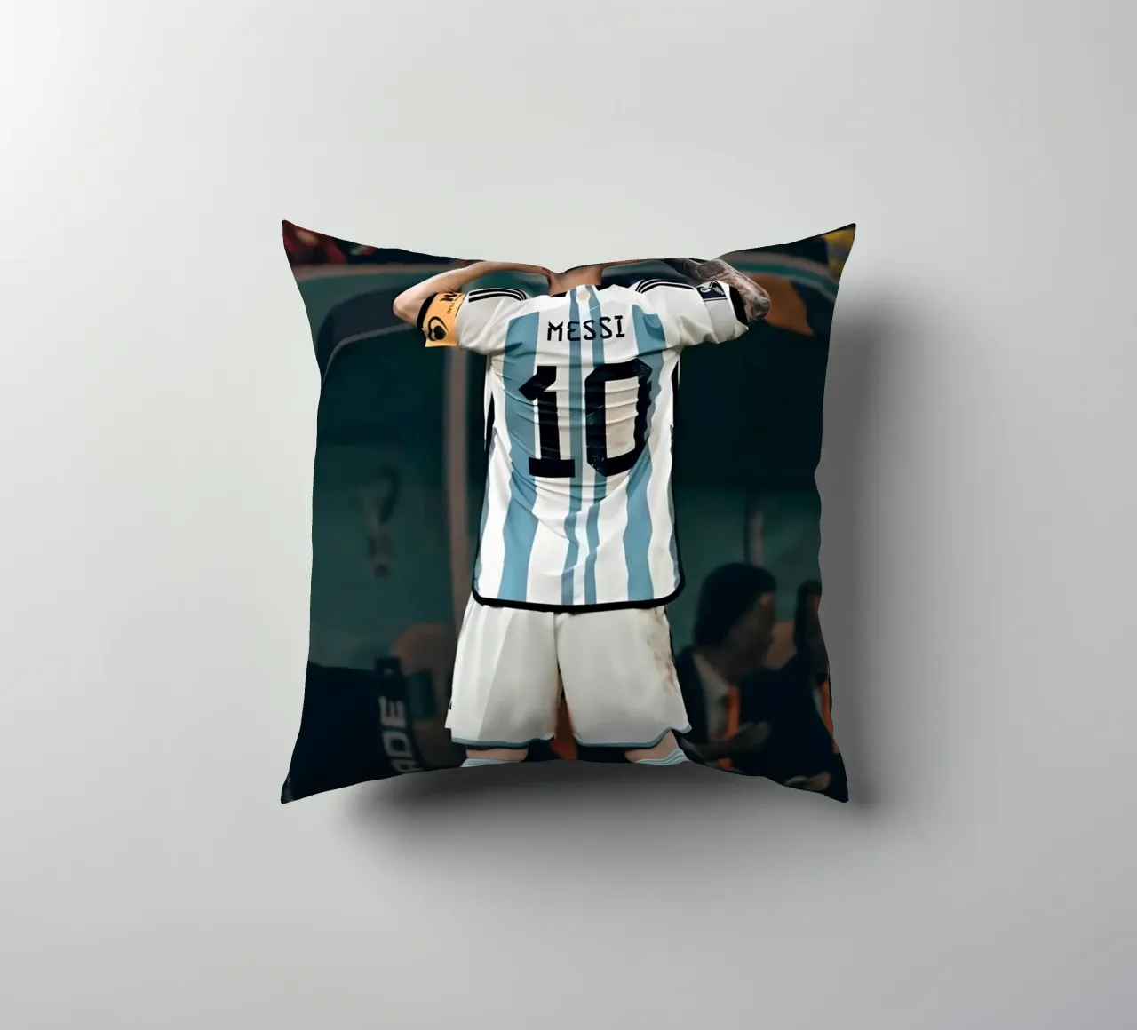MESSI cuscino da Low poly art