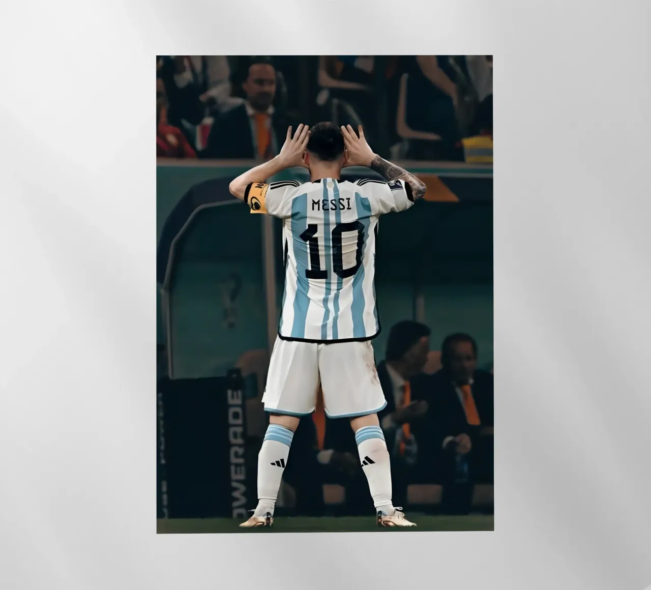 MESSI pellicola backlit da Low poly art