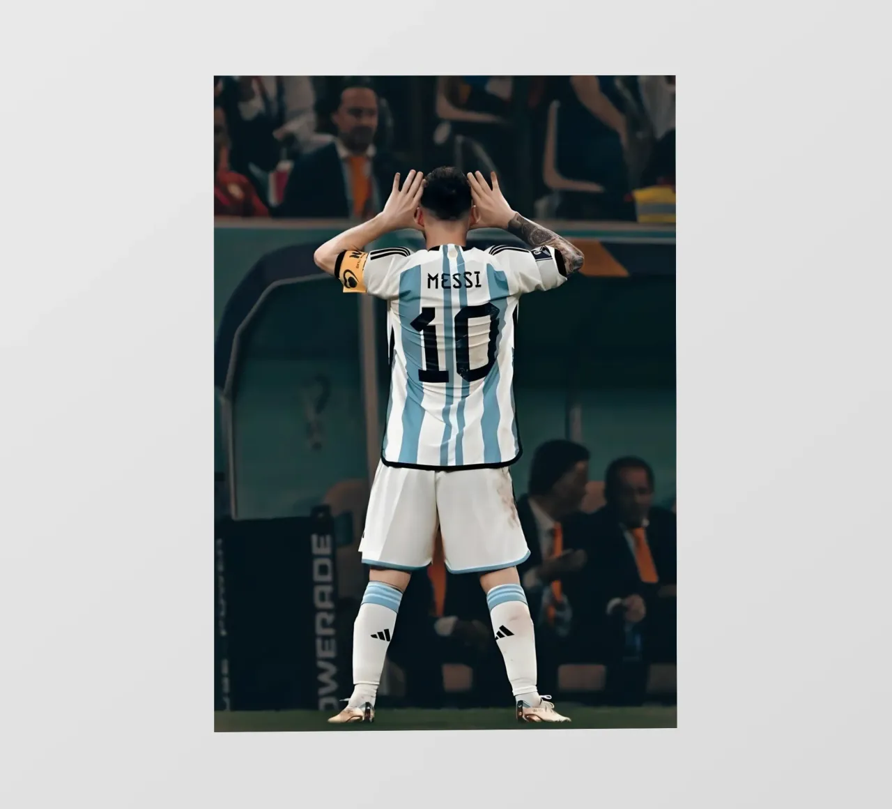 MESSI pellicola backlit da Low poly art