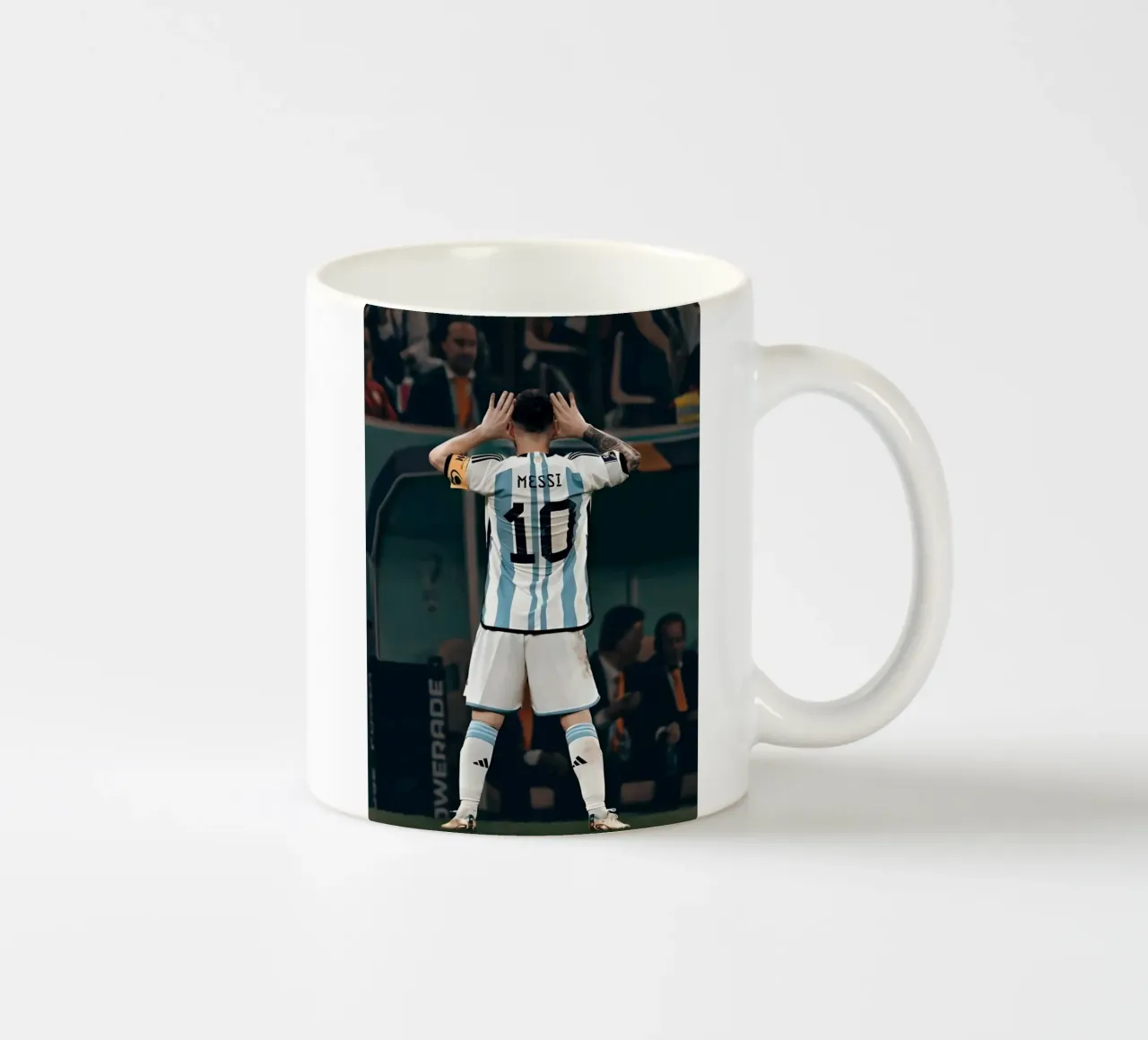 MESSI tazza in ceramica da Low poly art