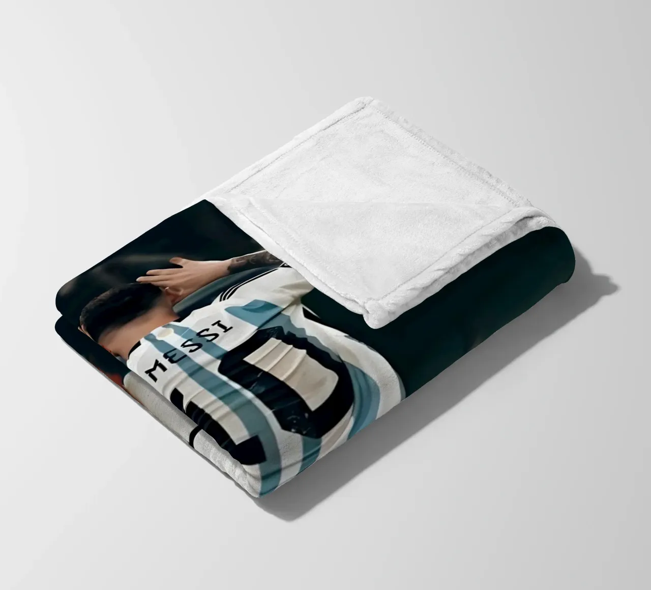 MESSI coperta in pile da Low poly art