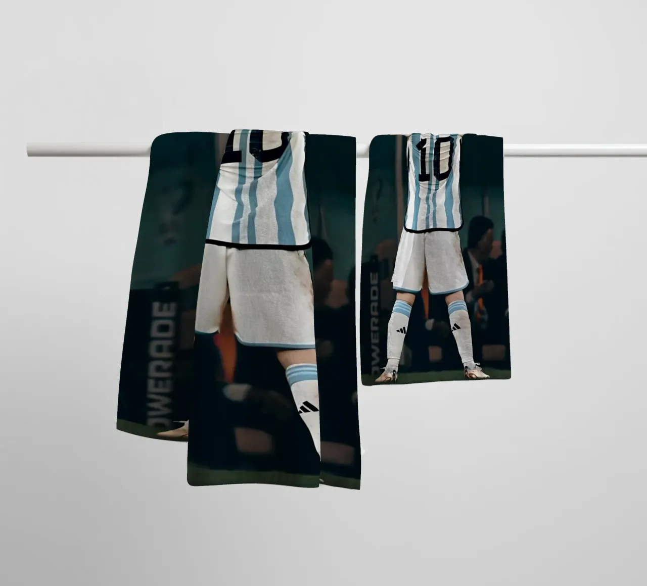MESSI asciugamano da bagno da Low poly art