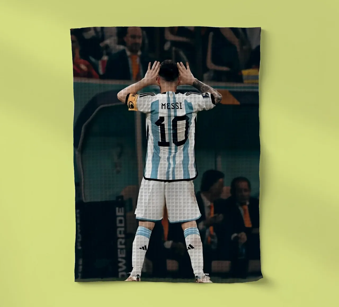 MESSI canovaccio da cucina da Low poly art