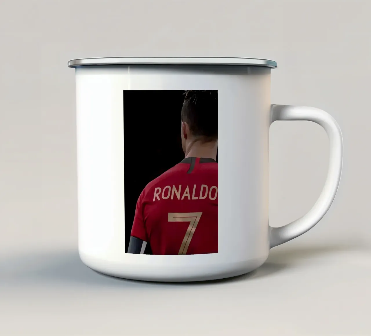 RONALDO 7 tazza in smalto da Low poly art