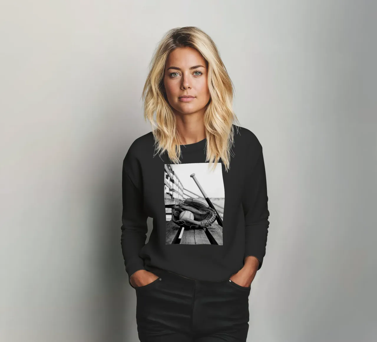 Baseball Essentials felpa da vintgeseyn