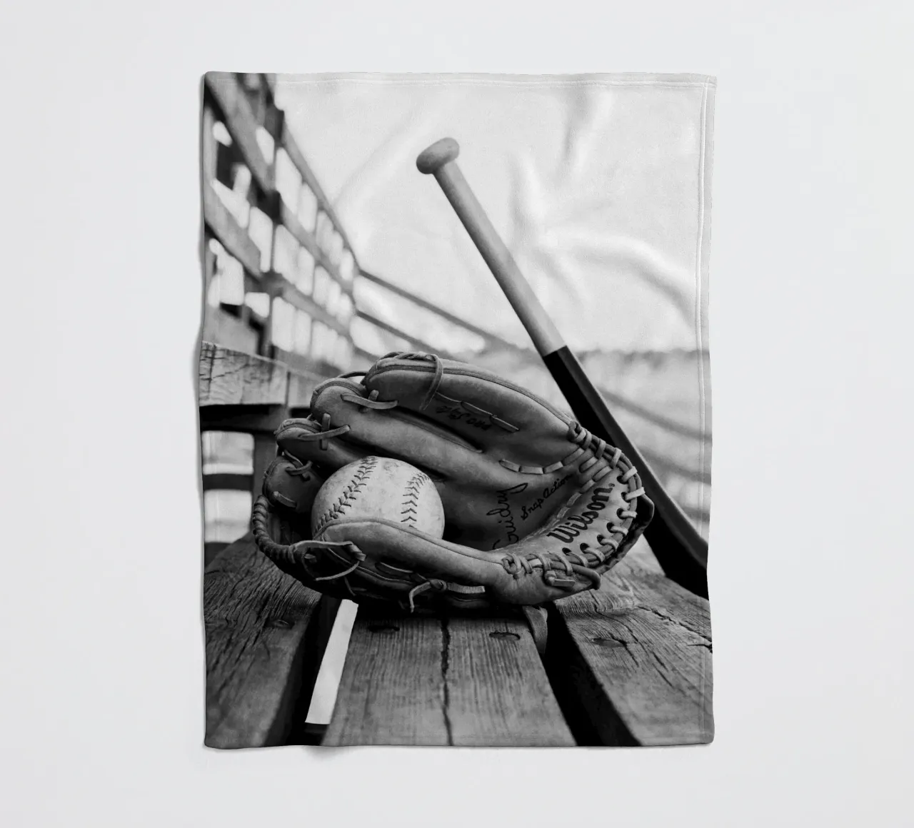 Baseball-Essentials Fleecedecke von vintgeseyn