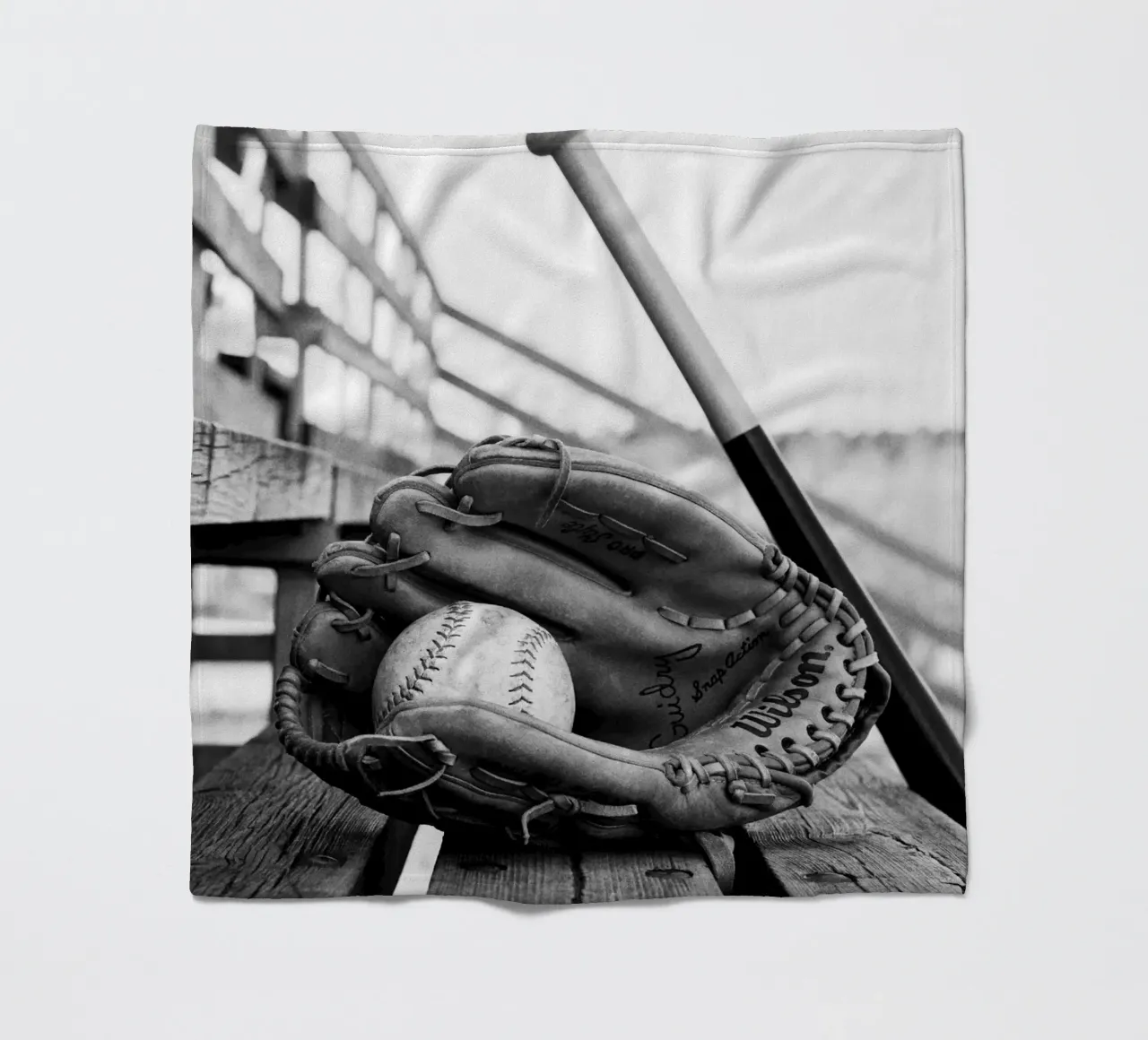 Baseball-Essentials Fleecedecke von vintgeseyn