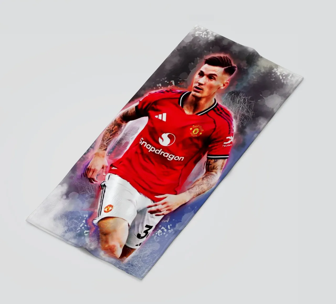 Benjamin Sesko - Calciatore telo mare da Lembayung art