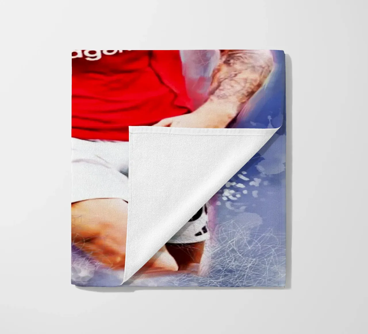 Benjamin Sesko - Calciatore telo mare da Lembayung art