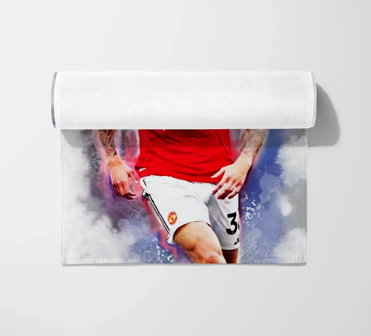 Benjamin Sesko - Calciatore telo mare da Lembayung art