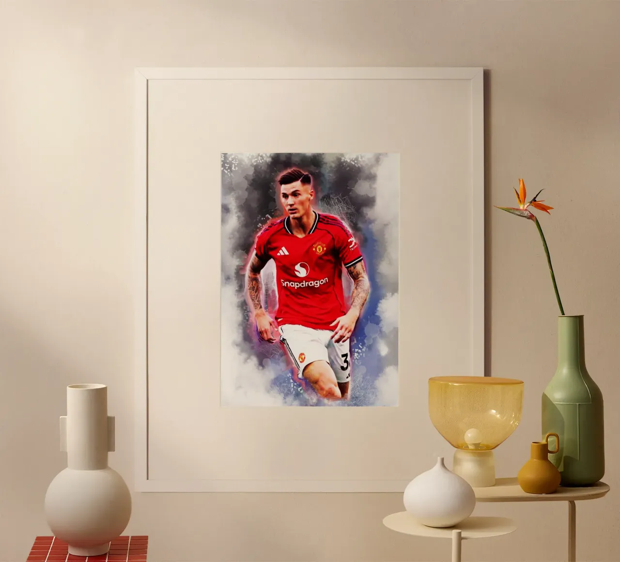 Benjamin Sesko - Calciatore poster da Lembayung art
