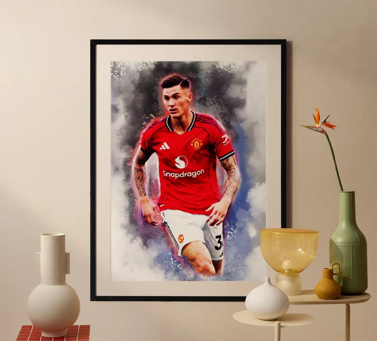 Benjamin Sesko - Calciatore poster da Lembayung art