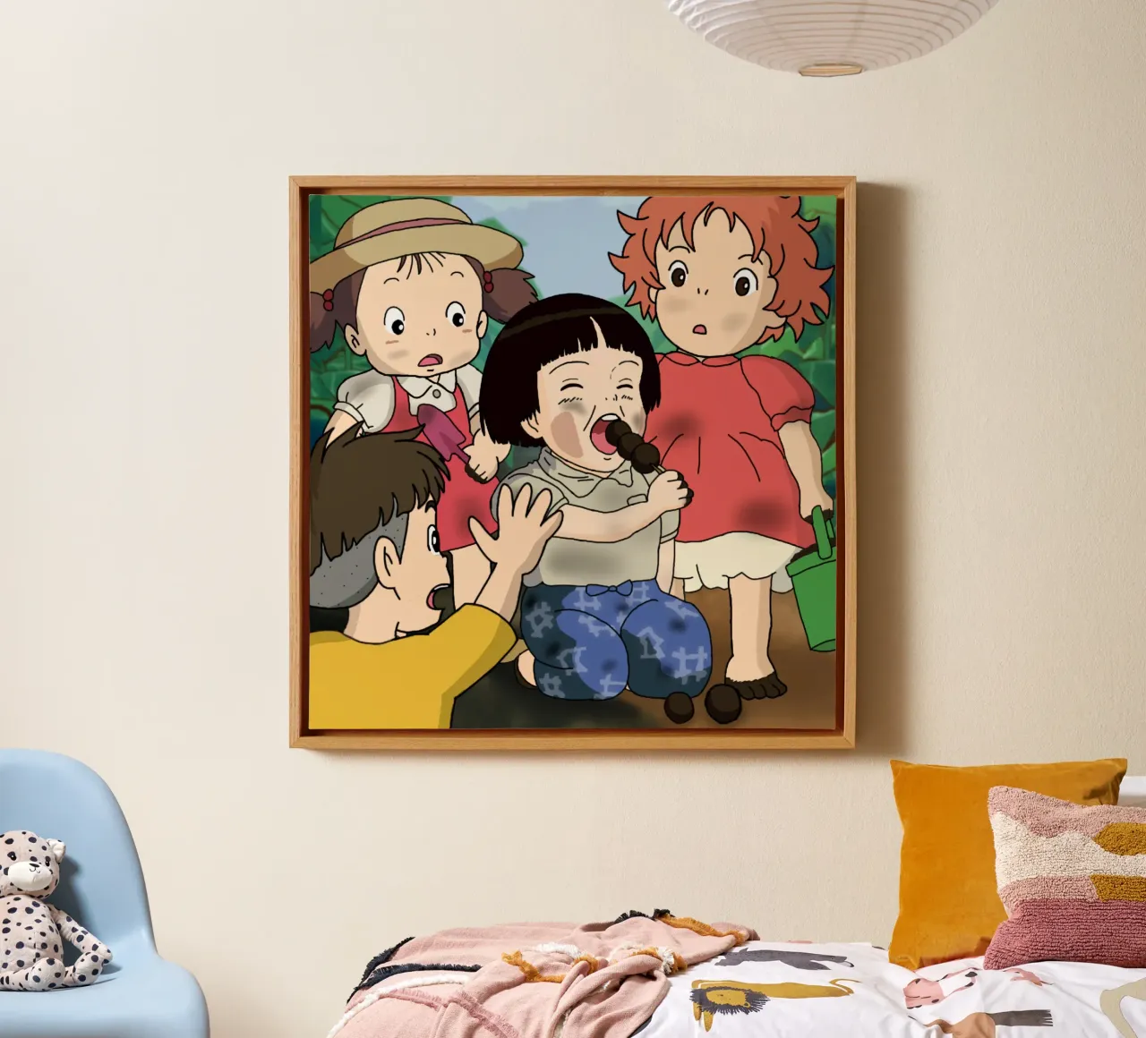 Ponyooo con gli amici classico tela con Cornice a cassetta da sophielouise.designs
