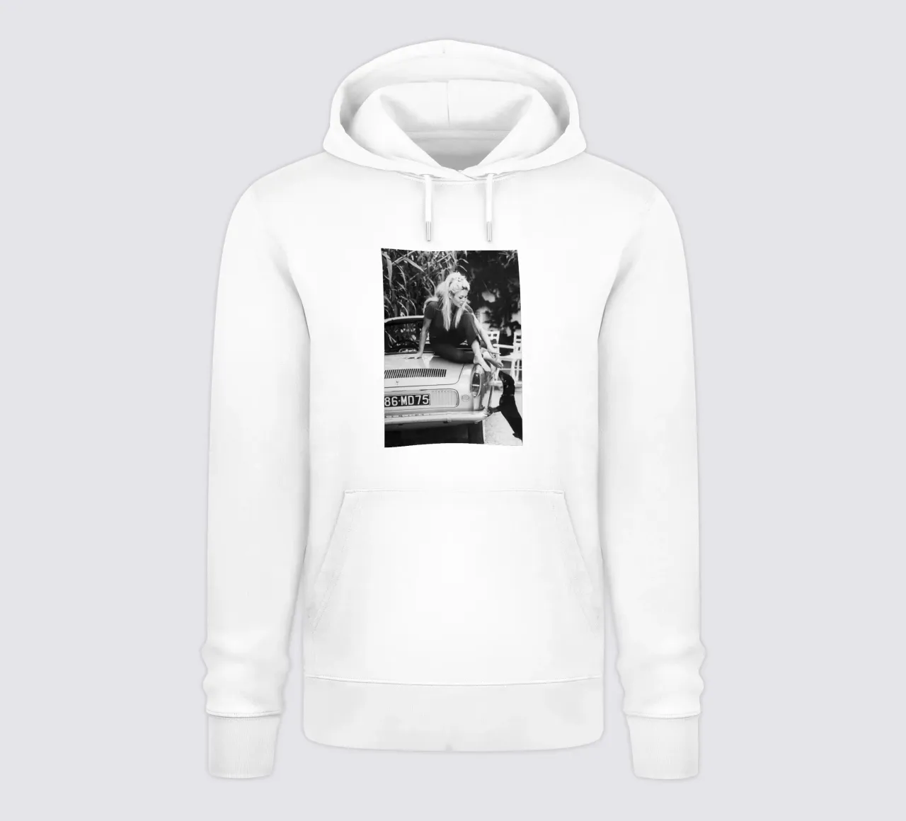 Brigitte Bardot felpa con cappuccio da vintgeseyn