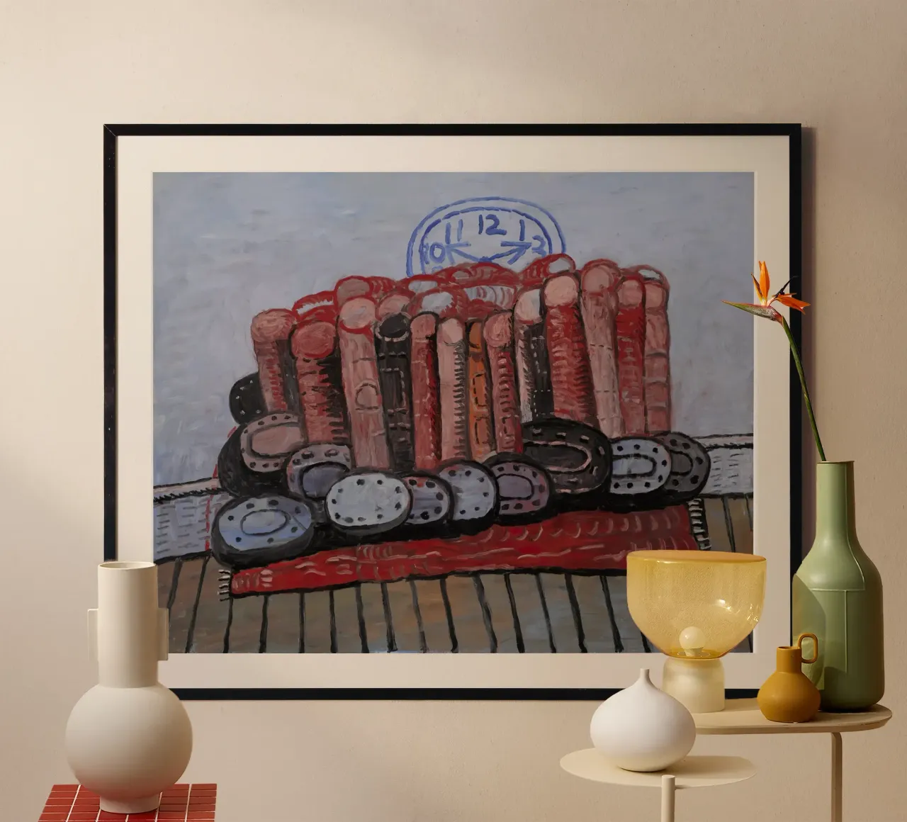 Gambe di Guston, Tappeto, Pavimento 1976 poster da Gundaiveshop