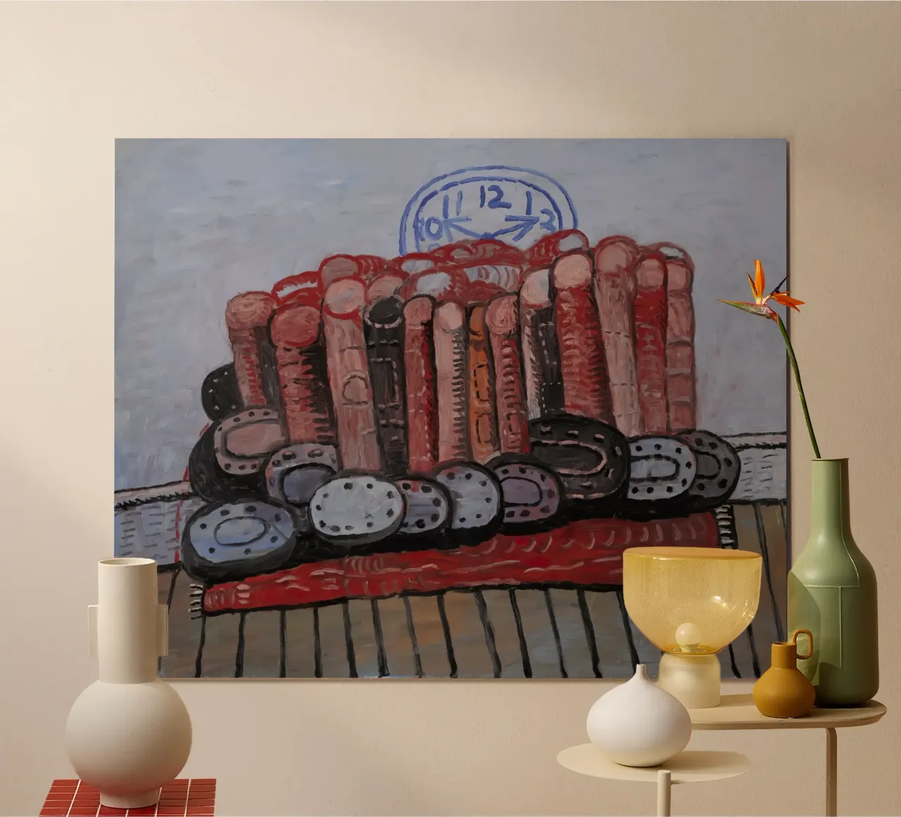 Gambe di Guston, Tappeto, Pavimento 1976 poster da Gundaiveshop