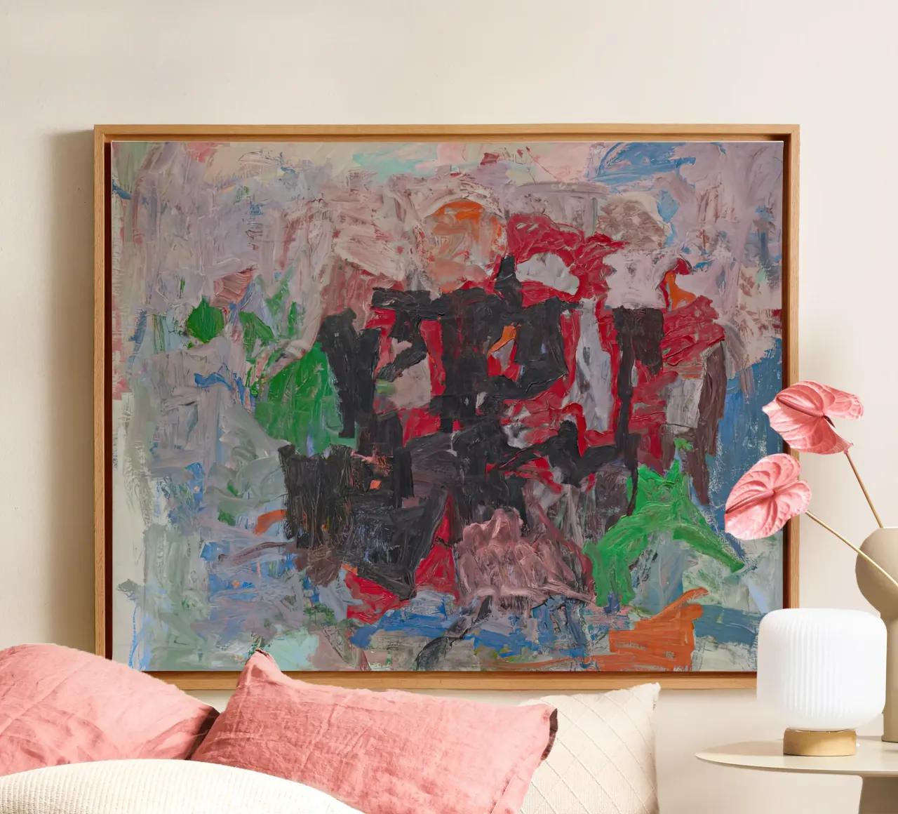 Il Nilo di Guston tela con Cornice a cassetta da Gundaiveshop