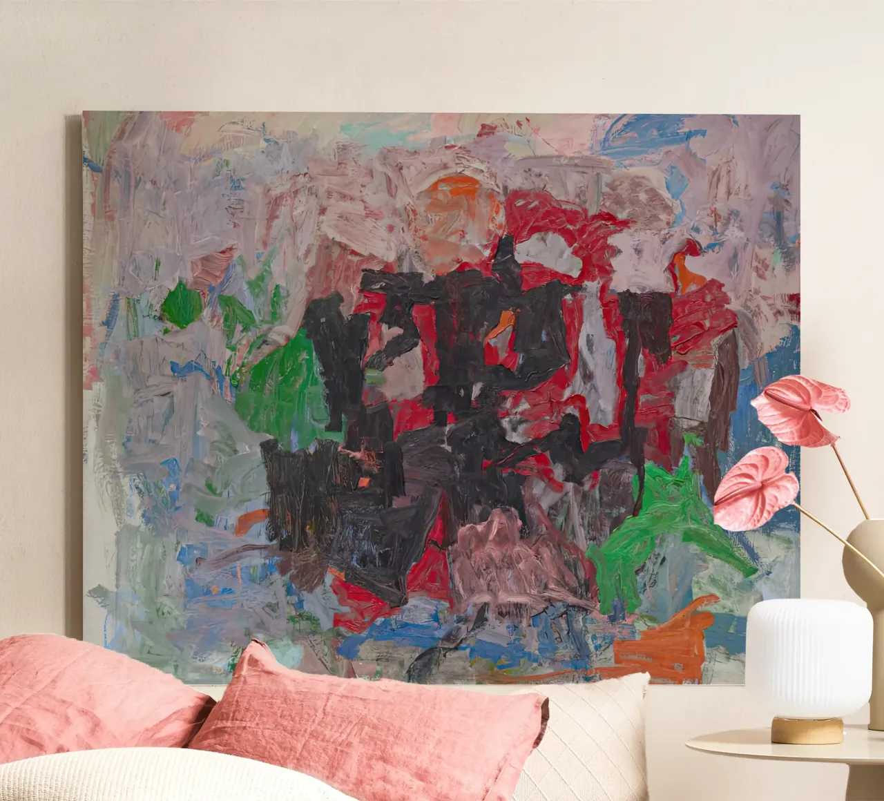 Il Nilo di Guston tela con Cornice a cassetta da Gundaiveshop
