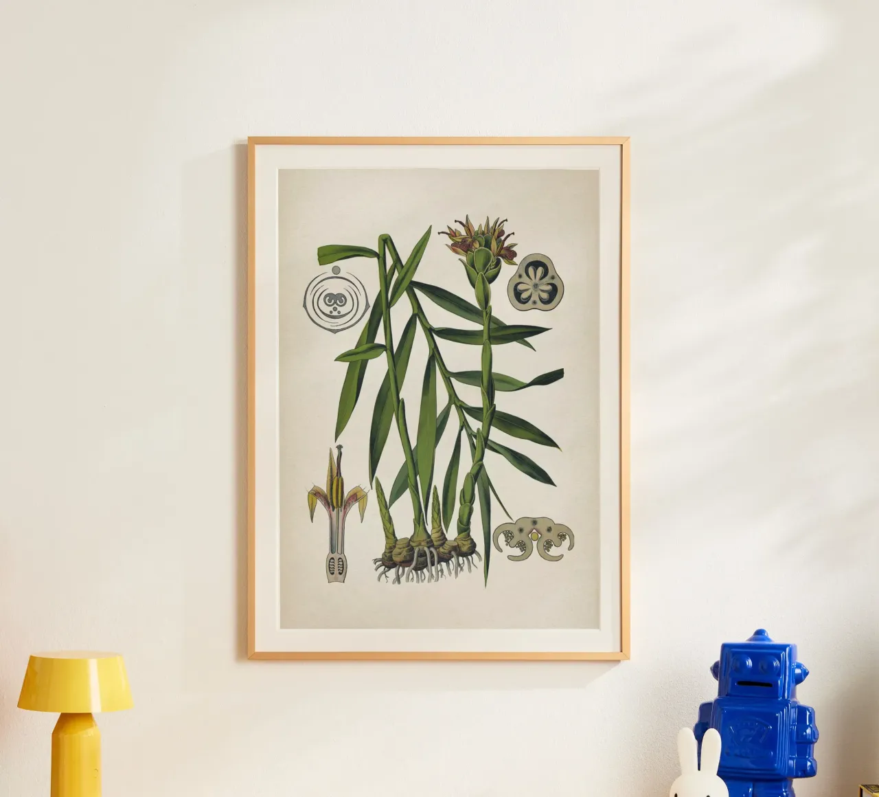 Vintage Bollmann 5 Ingwer poster con telaio in plastica da Vintage Print Collection