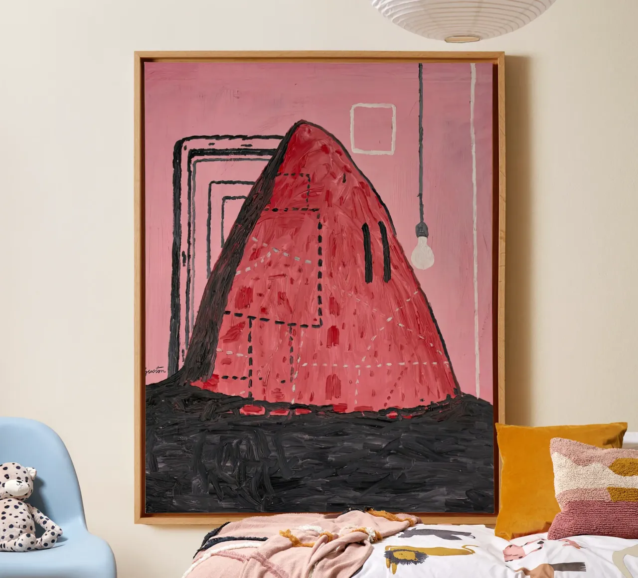 Gustons berouw 1969 canvas met Baklijst van Gundaiveshop
