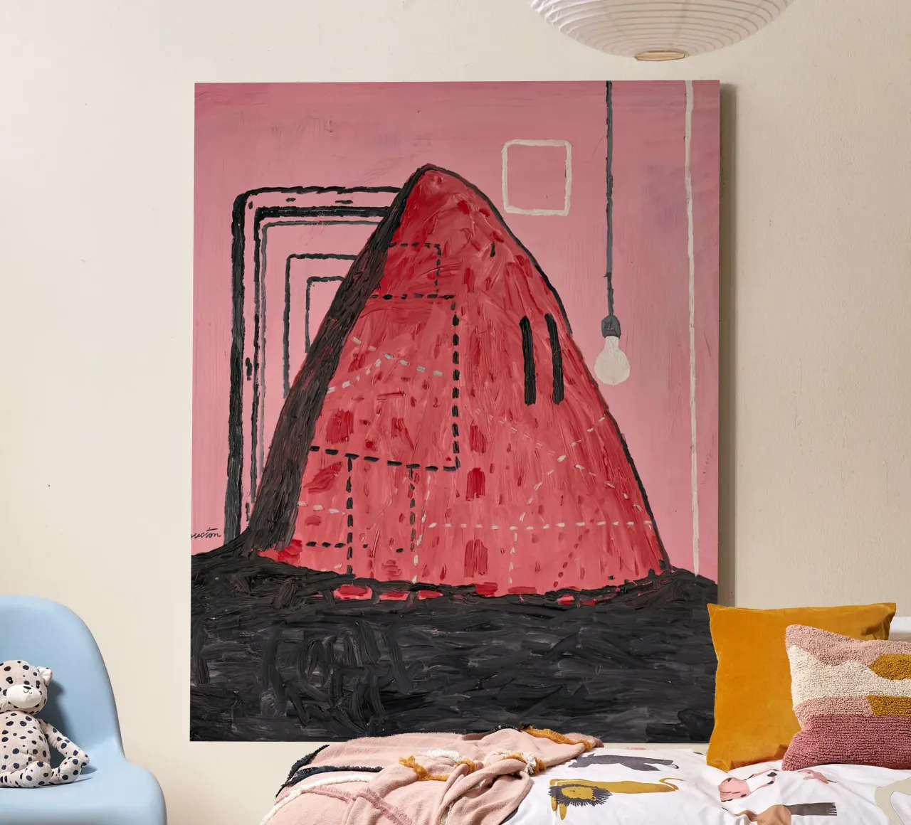 Gustons berouw 1969 canvas met Baklijst van Gundaiveshop