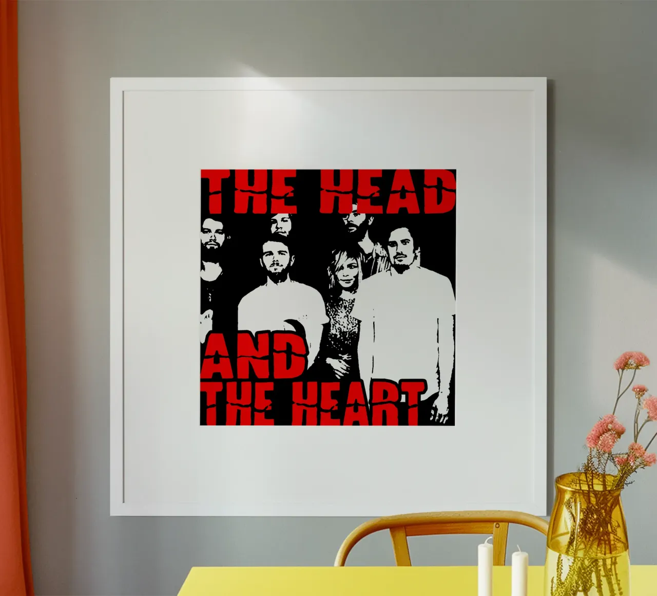 Vintage Indle Folk La testa e il cuore poster da itzmyui