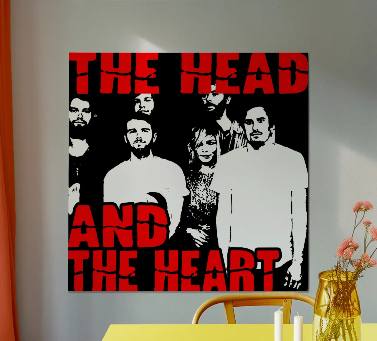 Vintage Indle Folk La testa e il cuore poster da itzmyui