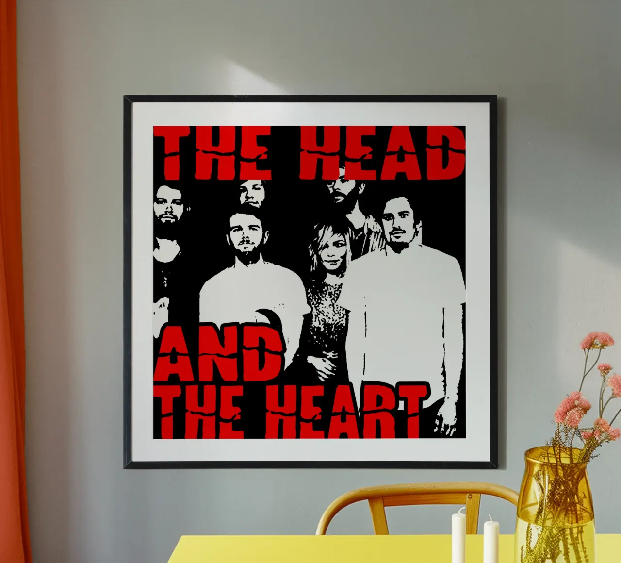 Vintage Indle Folk La testa e il cuore poster da itzmyui