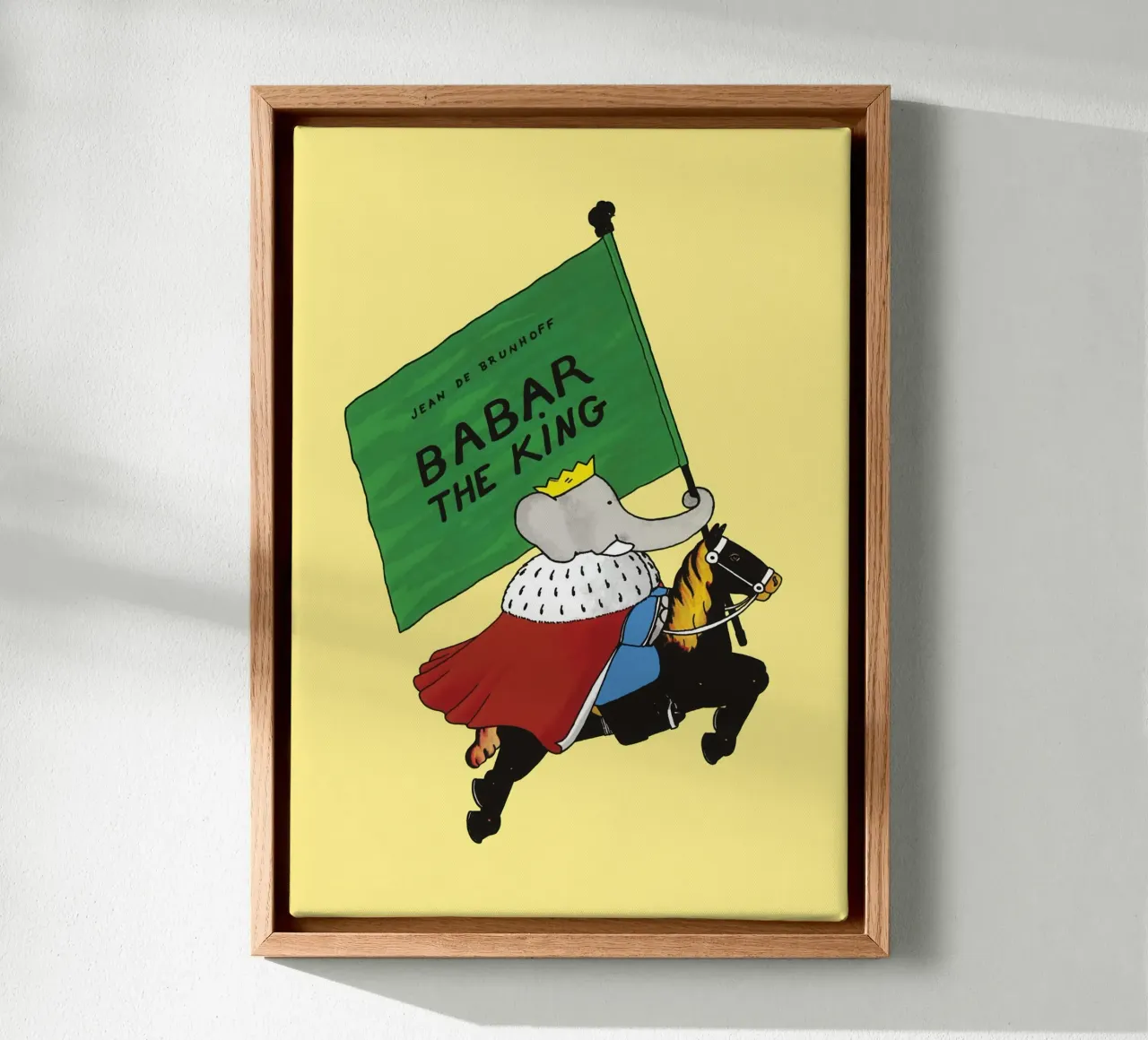 Babar - Babar de koning canvas met Baklijst van muench benjamin