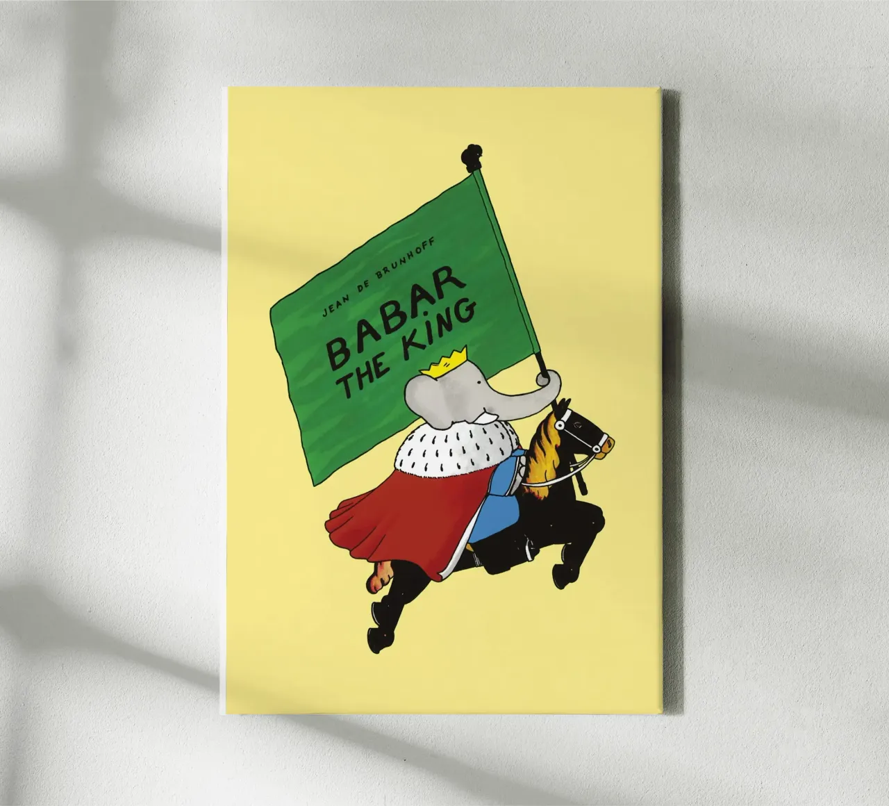 Babar - Babar de koning canvas met Baklijst van muench benjamin